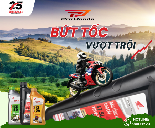 BỨT TỐC VƯỢT TRỘI CHỌN DẦU NHỜN CAO CẤP Pro Honda