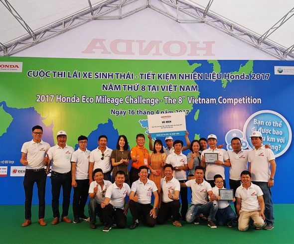 Vũ Hoàng Lê thắng lớn tại đấu trường cuộc thi Lái xe sinh thái – Tiết kiệm nhiên liệu Honda 2017