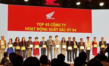 Honda Vũ Hoàng Lê – TOP công ty hoạt động xuất sắc nhất 2017