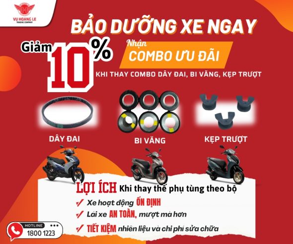 BẢO DƯỠNG XE NGAY – NHẬN COMBO ƯU ĐÃI GIẢM 10%