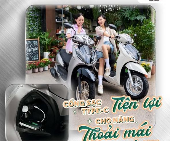 CỔNG SẠC TYPE-C TIỆN LỢI CHO NÀNG THOẢI MÁI VI VU