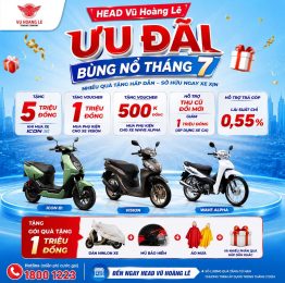 ƯU ĐÃI THÁNG 7 BÙNG NỔ TẠI HEAD VŨ HOÀNG LÊ . Mua xe Honda ngay hôm nay – Nhận ưu đãi lên đến 5 TRIỆU ĐỒNG! Bạn đang có ý định mua xe máy? Đây chính là thời điểm “vàng” để xuống tiền! Hàng loạt ưu đãi hấp dẫn chỉ có trong tháng 7: