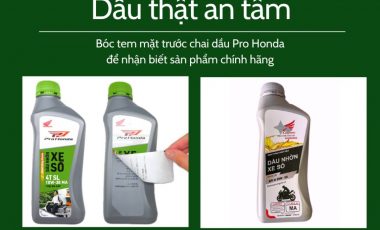 Cảnh Báo Hàng Giả, Nhái Thương Hiệu Dầu Nhờn Pro Honda