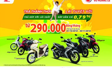 “Trả thảnh thơi – Lái tuyệt vời” cùng Honda nhận niềm vui mua sắm!