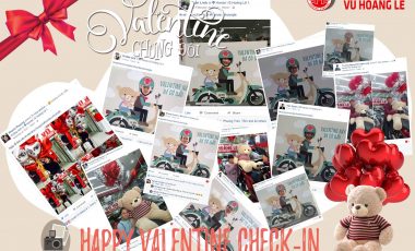 Hàng trăm lượt check-in siêu ngọt ngào trong mùa Valentine cùng “gấu” Vũ Hoàng Lê