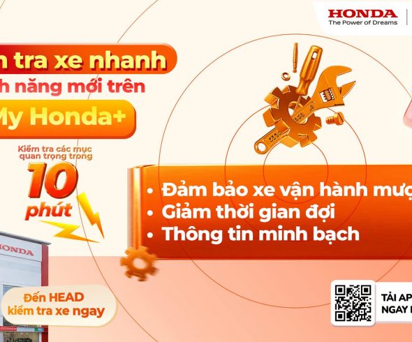 KIỂM TRA XE NHANH CHỈ TRONG 10 PHÚT CÙNG MY HONDA+.Bạn muốn kiểm tra nhanh tình trạng xe nhưng không có nhiều thời gian?.Đến ngay HEAD Vũ Hoàng Lê để trải nghiệm tính năng Kiểm tra xe nhanh trên ứng dụng My Honda+ – giải pháp tiện lợi giúp bạn an tâm trên mọi hành trình.