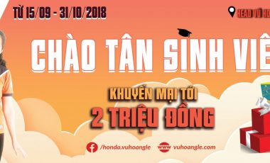 Chào tân sinh viên – Khuyến mãi khủng lên tới 2 triệu đồng