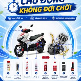 PHỤ GIA CHĂM SÓC XE – CHỦ ĐỘNG KHÔNG ĐỢI CHỜ!Xe vẫn nổ máy tốt không có nghĩa là động cơ đang ở trạng thái tốt nhất.Carbon tích tụ, ma sát tăng, dầu xuống cấp hay các chi tiết dần hao mòn đều diễn ra mỗi ngày mà bạn khó nhận thấy.Đừng đợi xe lên tiếng mới bắt đầu chăm sóc!